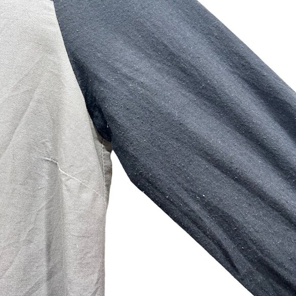 Knitted Dove Dress Gray Black Owl Print3/4 Sleeve Tunic Mini Dress Size S - Picture 7 of 12